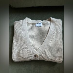 Old Navy Women's Beige Cardigan Sweater